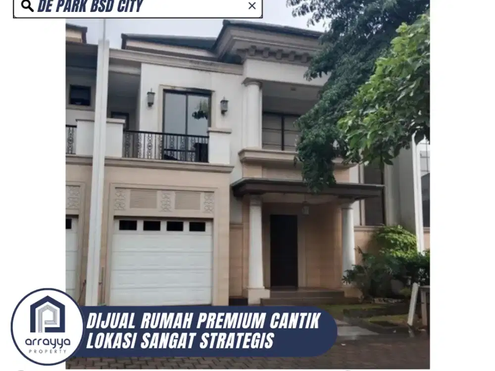DIJUAL RUMAH CANTIK SEMI FURNISH SIAP HUNI DI DE PARK BSD (ENB410)