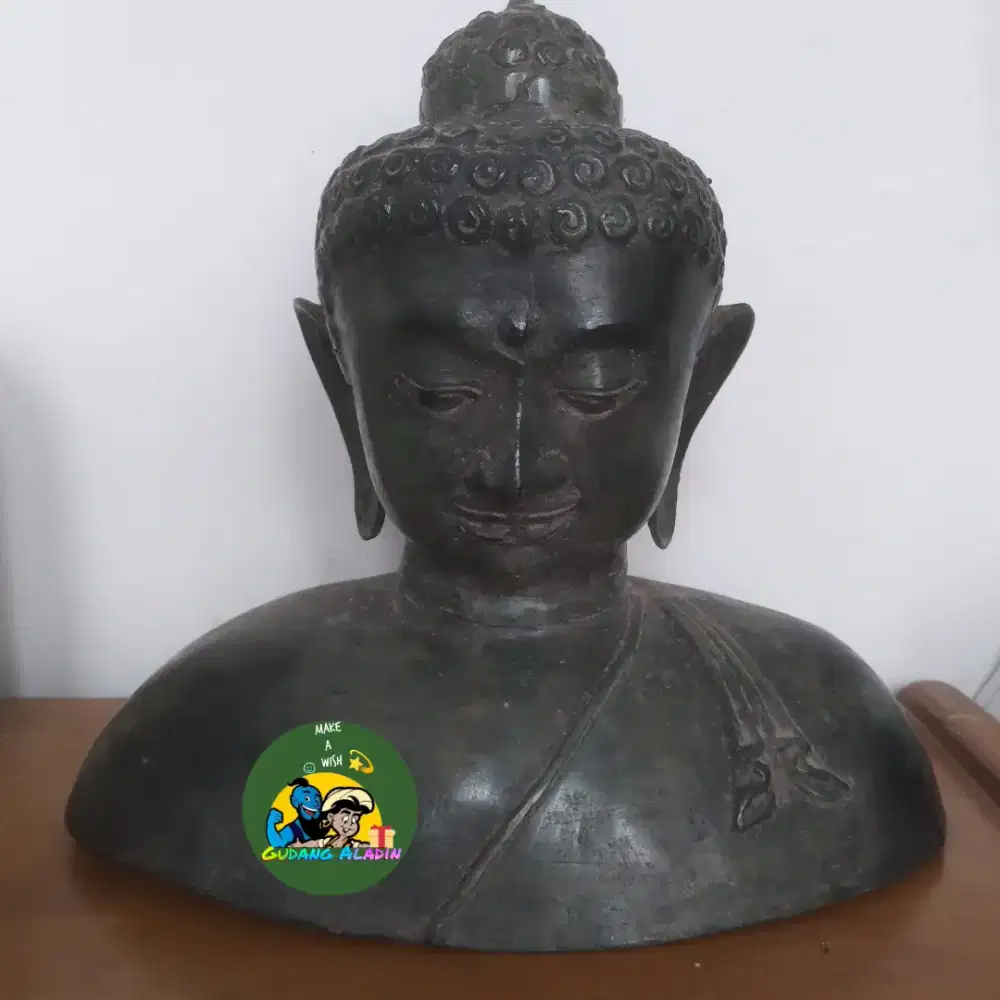Patung Besi Buddha Kuno (Vintage)