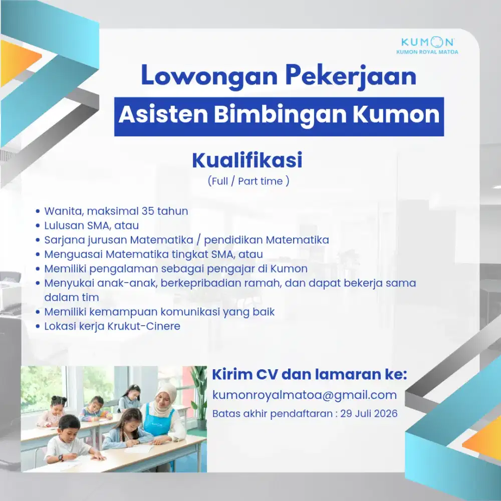 Asisten Bimbingan Kumon