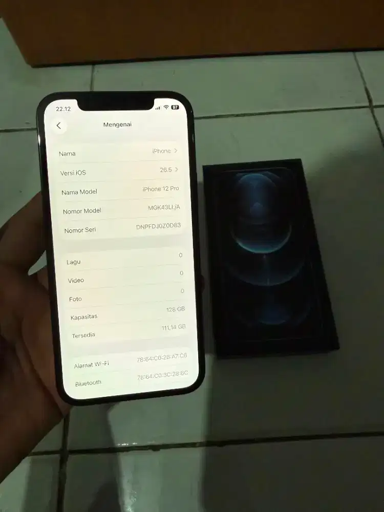 iPhone 12 pro 128gb beacukai