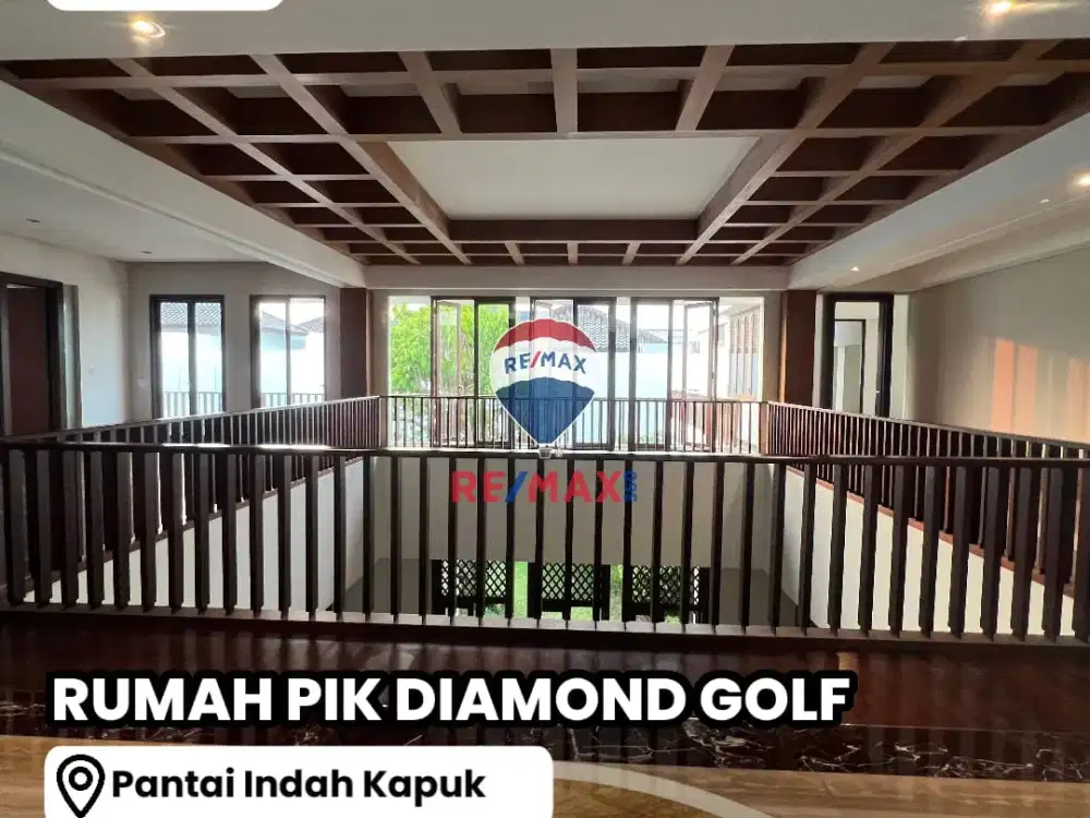 Dijual Rumah PIK Taman Golf Timur uk 1626m2 MODEL RESORT HITUNG TANAH Interior Ternama ,Pantai Indah Kapuk Jakut