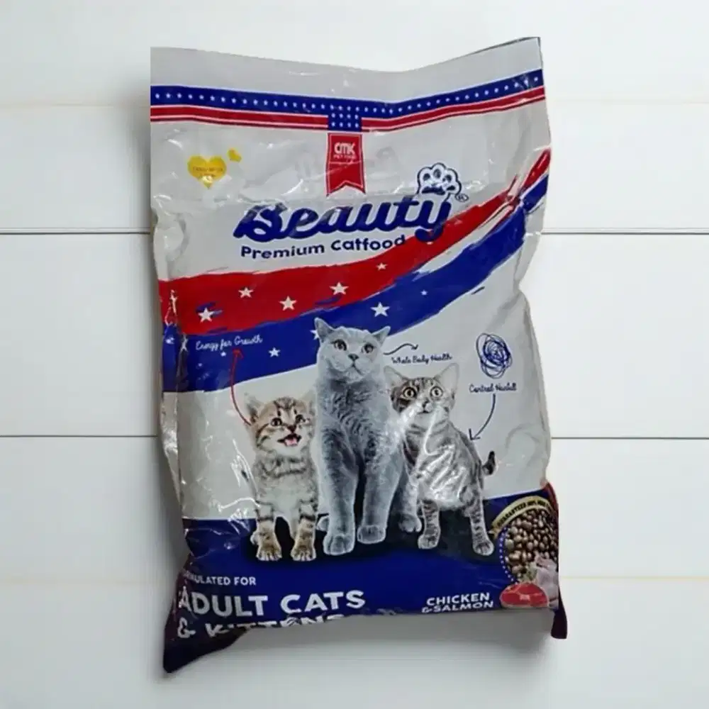 makanan kucing beauty 1 kg termurah