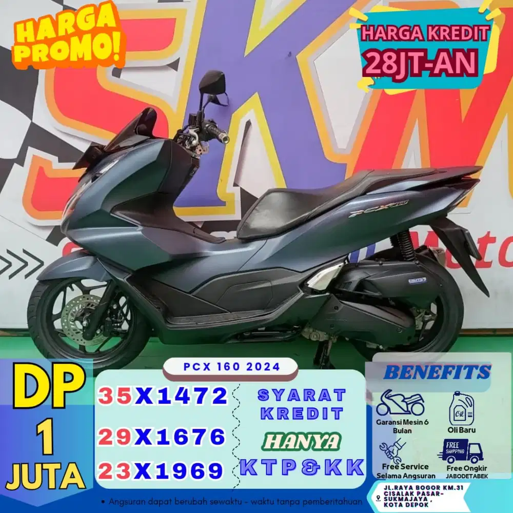 ( PCX 160 2024 dp1 juta angsuran 49 ribu/ hari cash credit