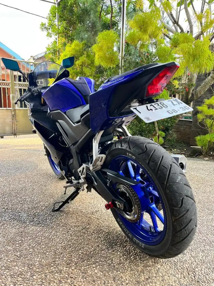 Yamaha R15 V3 2020 Biru KM 10 Ribu Pajak Hidup