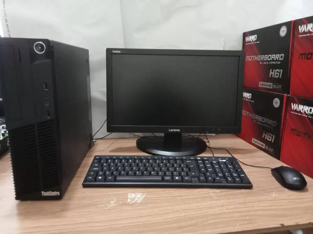 Komputer desktop fullset siap pake PC branded intel core i3 BERGARANSi