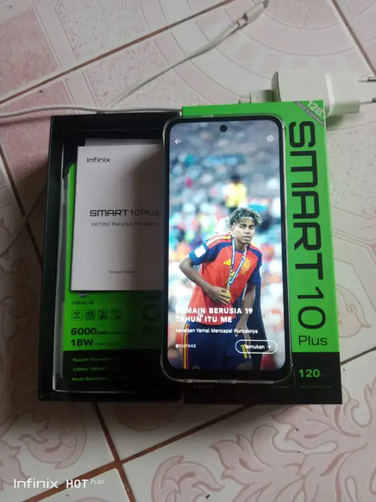 Jual hp invinix smart10 plus Ram 8+8 /128