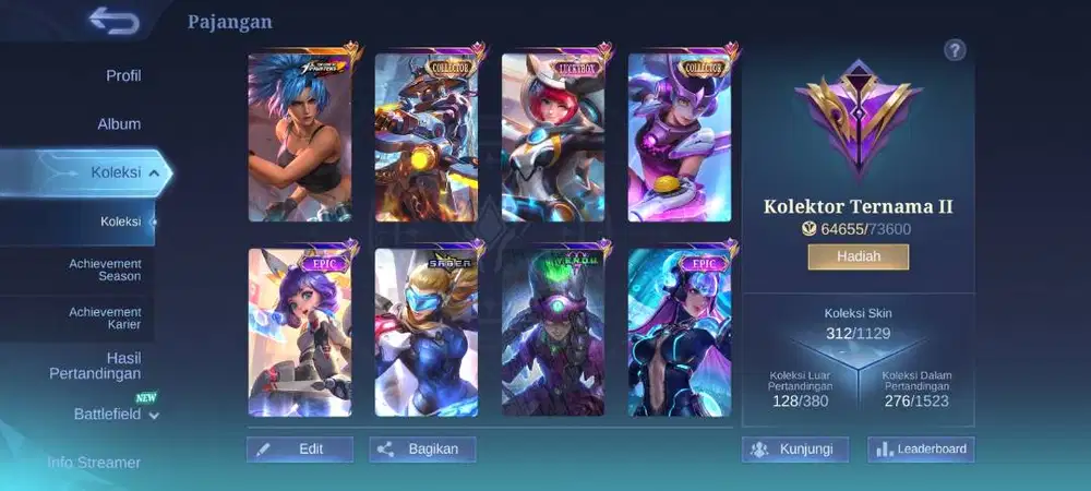 Di jual akun ML udah lama banget