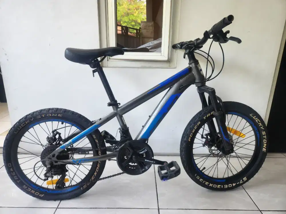 JUAL CEPAT SEPEDA ANAK GENIO BIRU SIZE 20