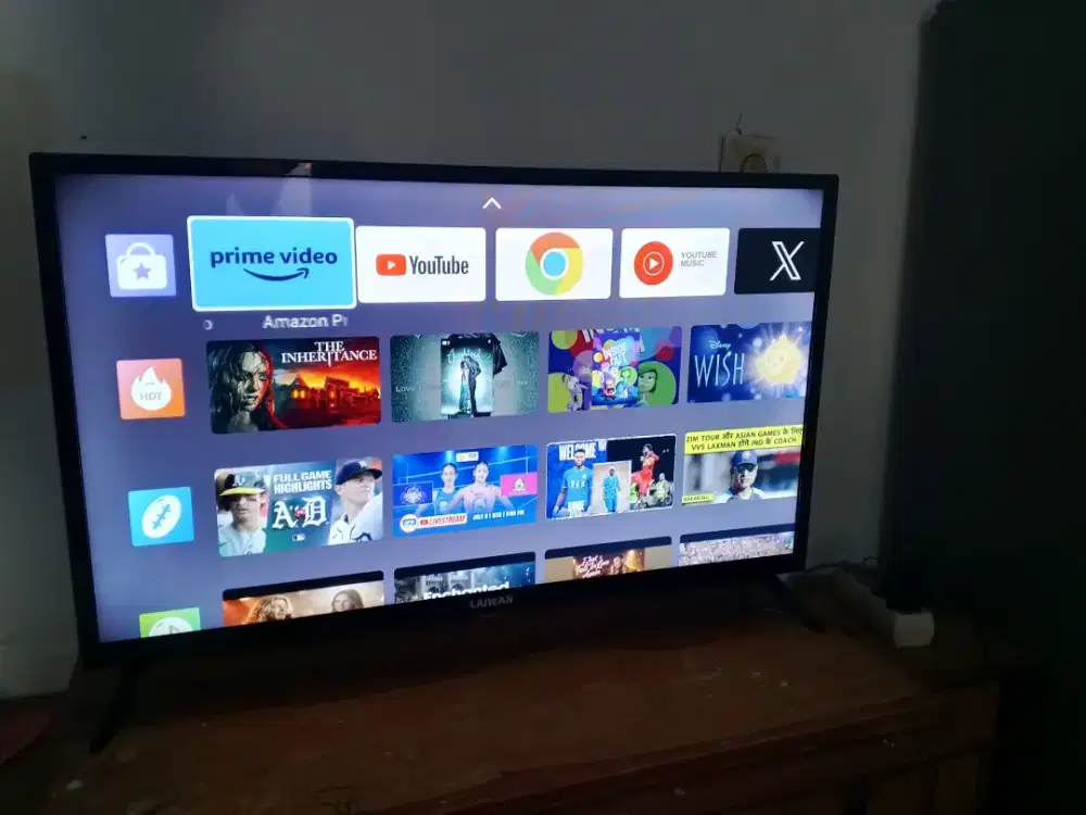 Dijual smart tv android merk laiwan bekas