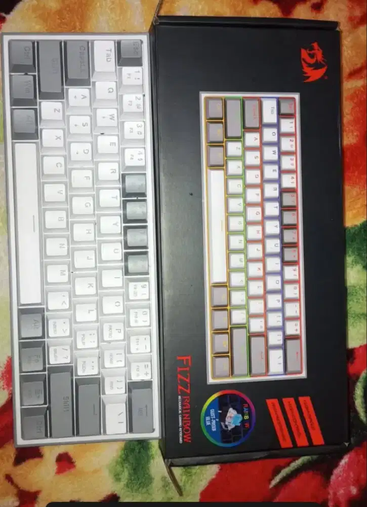 KEYBOARD GAMING REDRAGON FIZZ RAINBOW UKURAN 60&