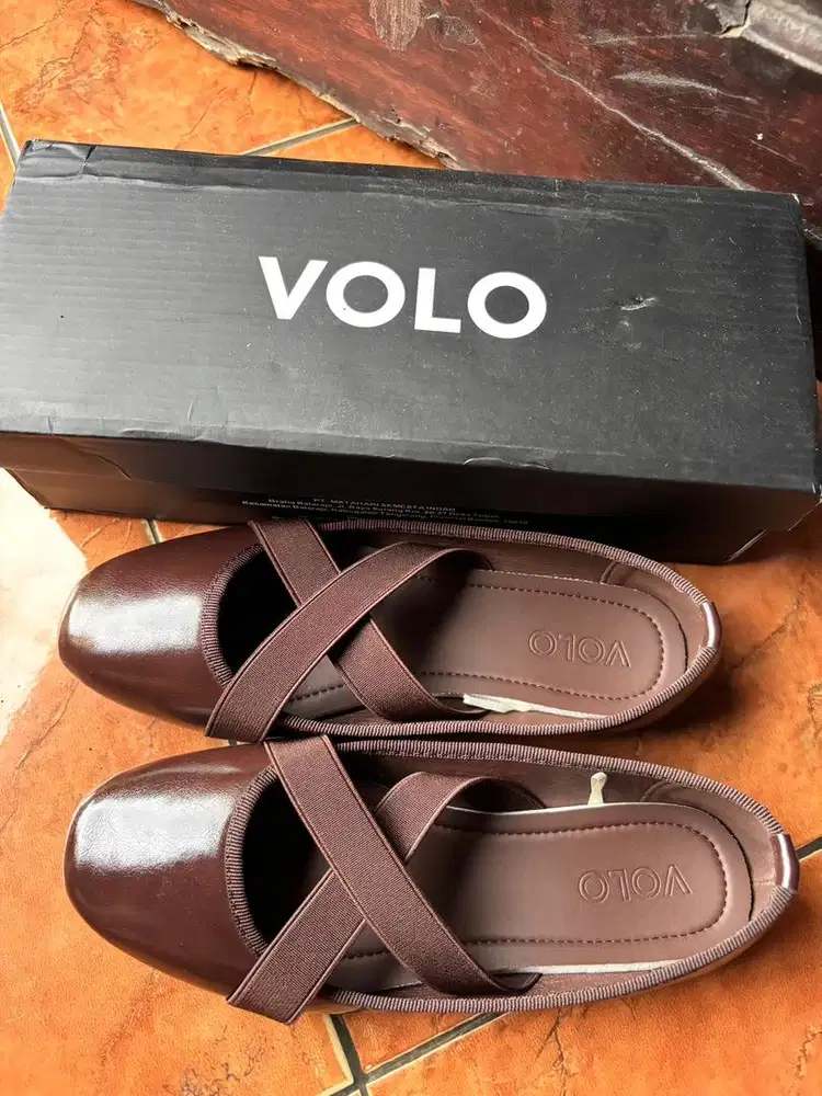 Matahari Volo Sepatu Mary Jane Wanita (Wood Brown)