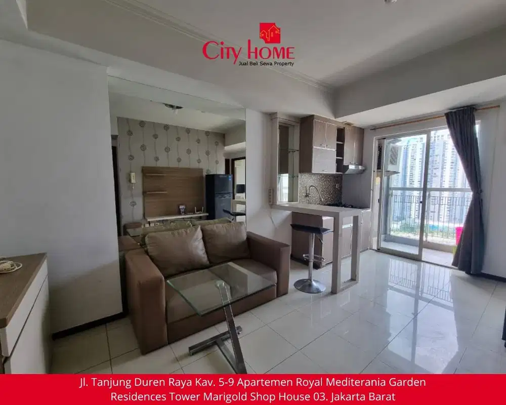 Sewa Apartemen Furnished di Royal Mediterania Garden Residences