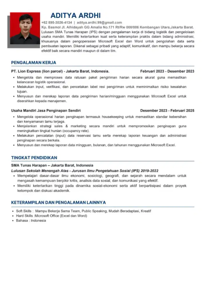 Cari loker buat cowo