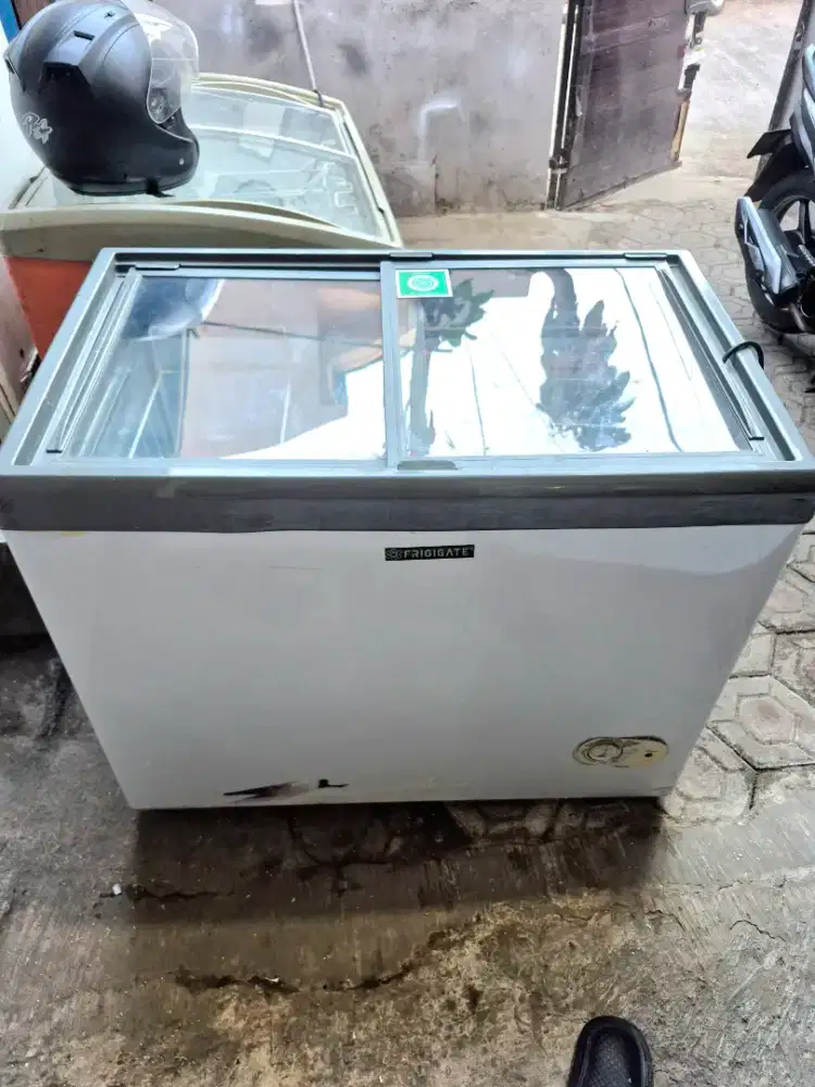Freezer sliding door Frigigate kap 250L orisinil siap beku