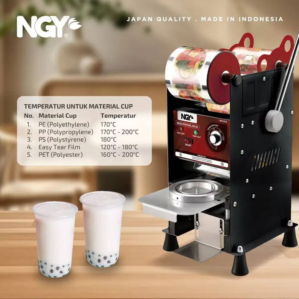 Mesin Cup Sealer NGY Manual Kondisi Mulus Siap Pakai
