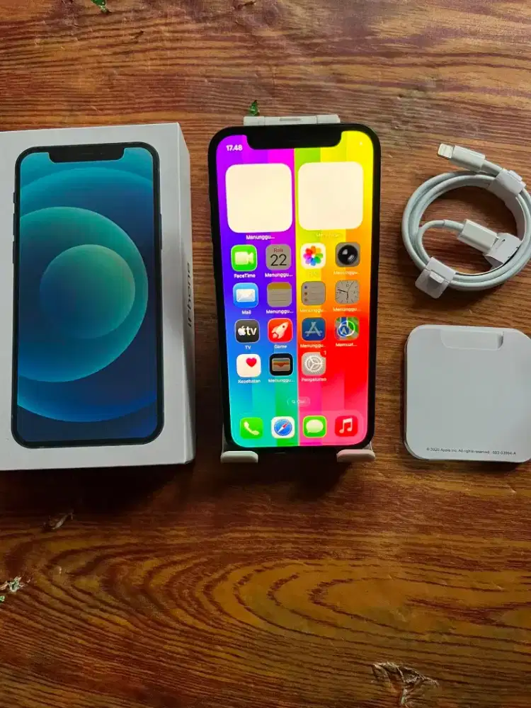 Iphone 12 mini 128gb black inter all operator fulset mulus normal