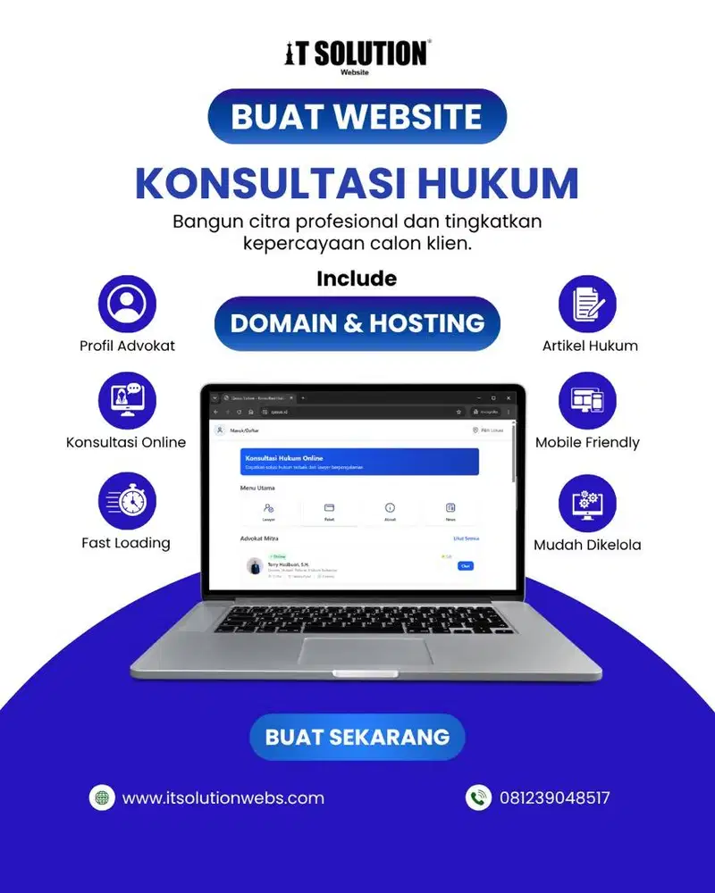 Jasa Pembuatan Website Konsultasi Hukum Profesional di Cilacap