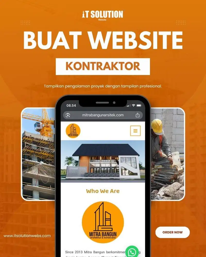 Jasa Pembuatan Website Kontraktor Profesional di Cilacap