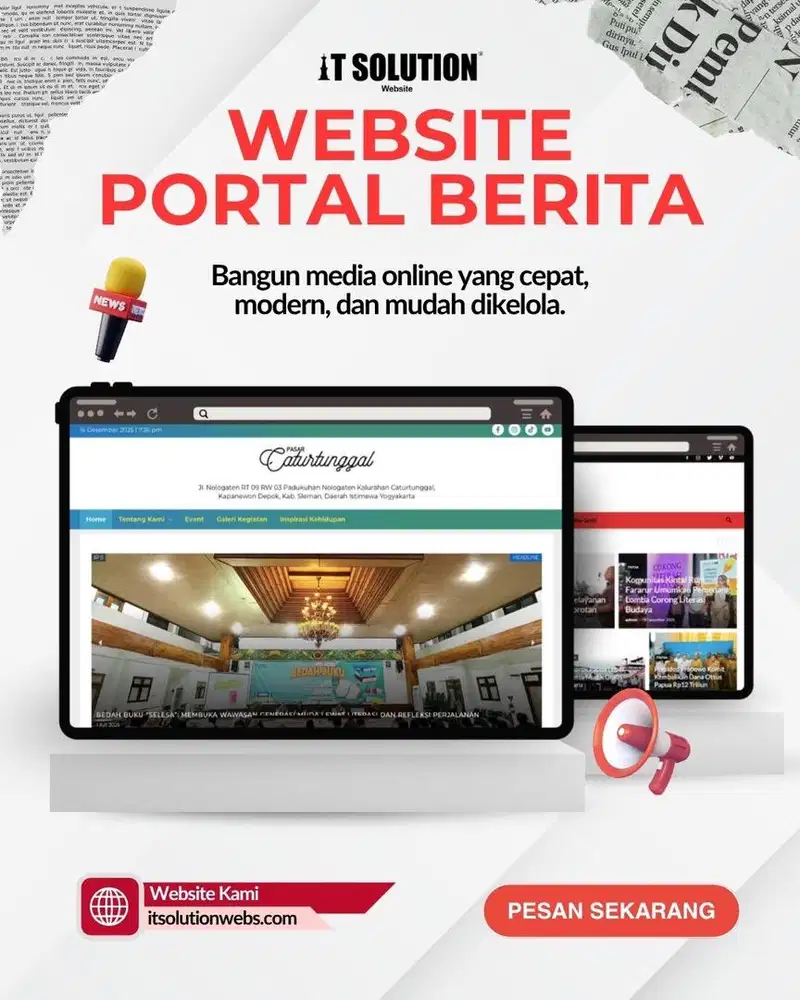 Jasa Pembuatan Website Portal Berita Profesional di Tangerang