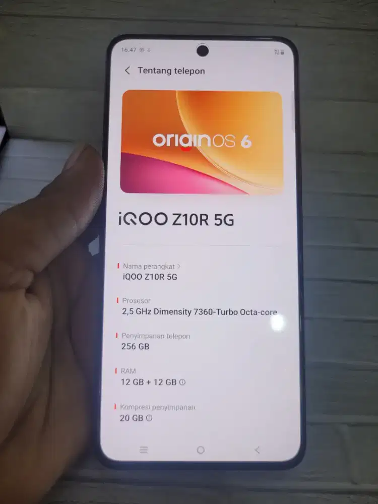 IQoo z10R ram12+12/256