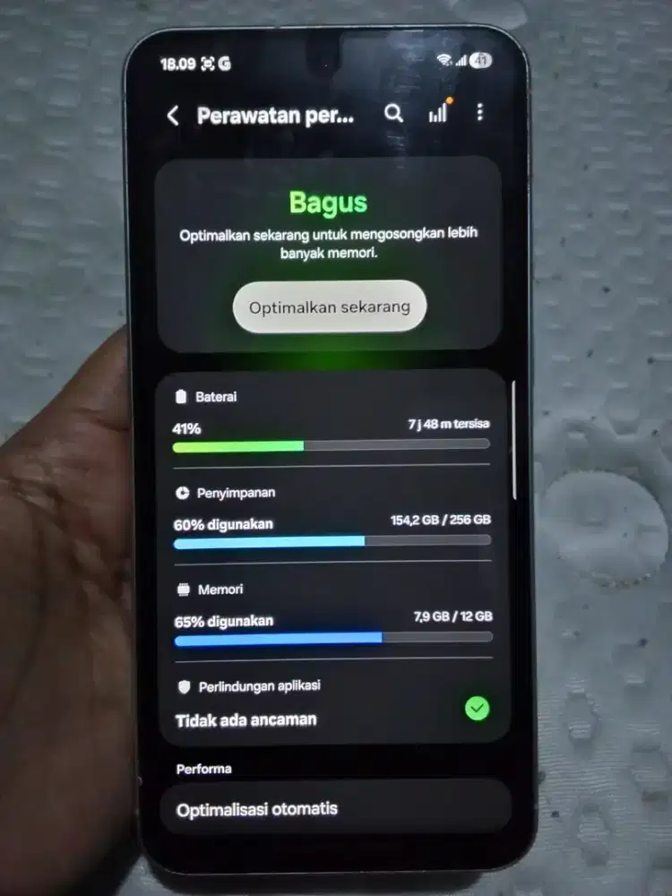 Samsung A 56 pemakaian 4 bulan masih garansi