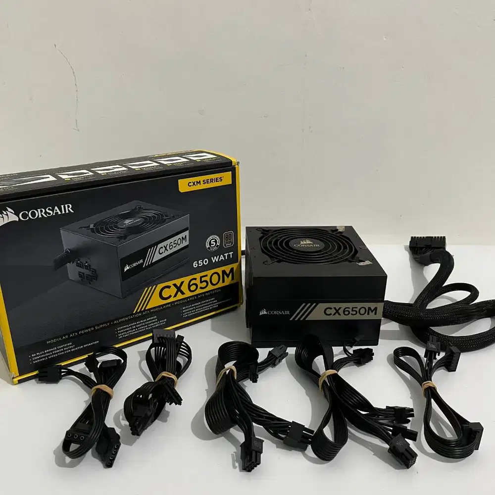 Corsair CX650M 650W Power Supply - 80+ Bronze Semi-Modular