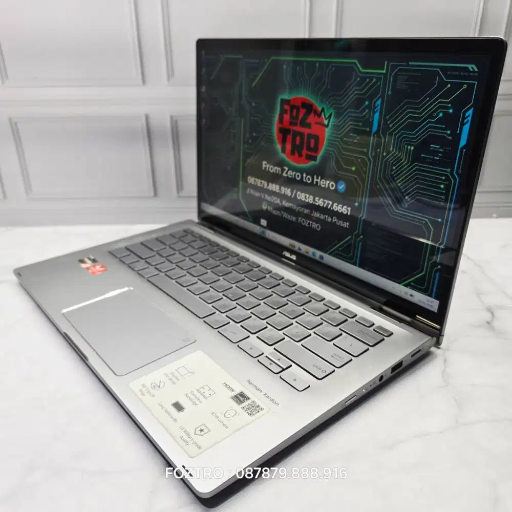 PREMIUM BUILD Laptop Asus Zenbook Flip Ryzen 5 RAM 8/512GB Touchscreen