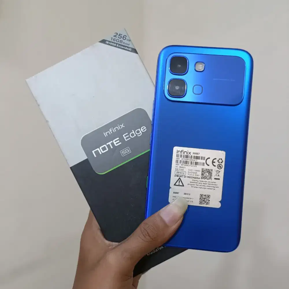 Infinix Note Edge 5G+, Mulus Lengkap Fullset