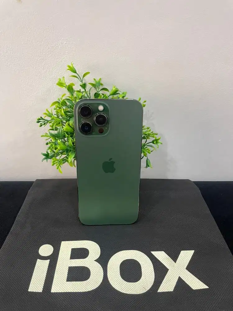 IPhone 13 ProMax 128GB iBox Green mulus Fullset Ori BH 100% Permanent
