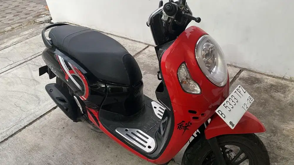 Honda Scoopy Sporty 2024 Merah Hitam | KM 13 Ribu | Pajak Hidup
