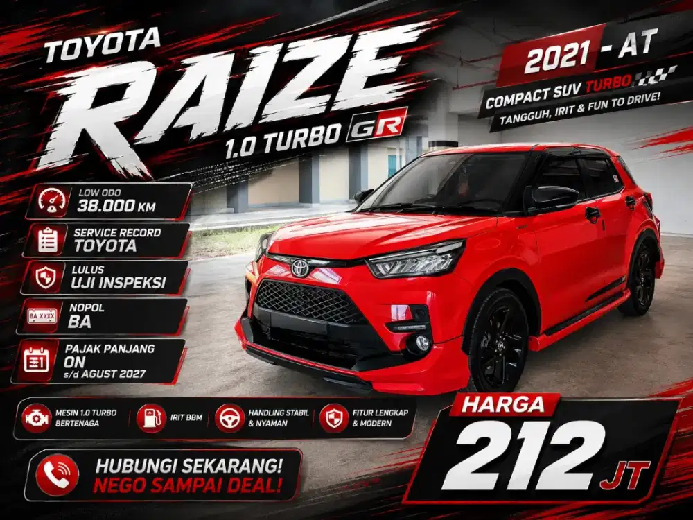 Toyota Raize 1.0 Turbo GR 2021