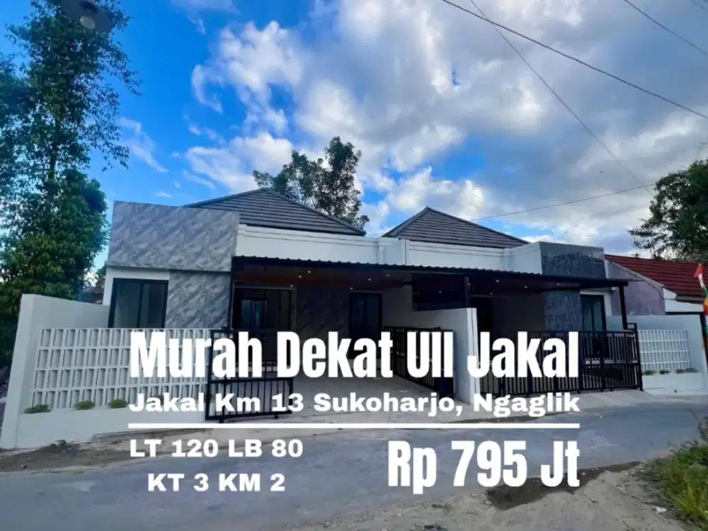 Rumah baru murah dekat uii jakal km 13 sukoharjo