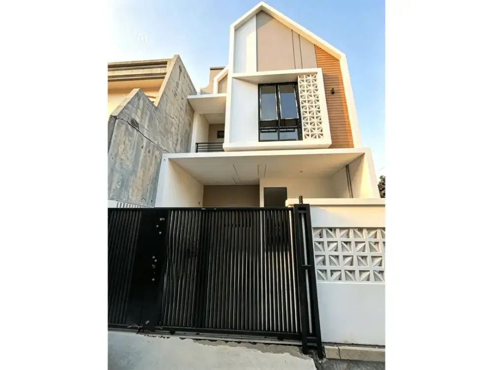 Y346 Rumah Baru 3 Lantai Modern Strategis Pondok Bambu Jakarta Timur