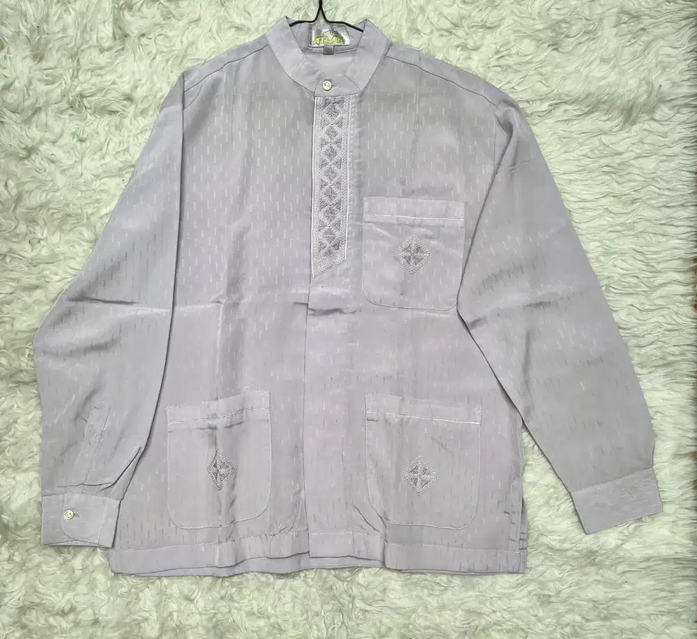 Baju Koko Ungu Muda