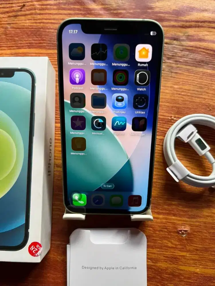 Iphone 12 mini 128gb green inter all operator fulset mulus normal