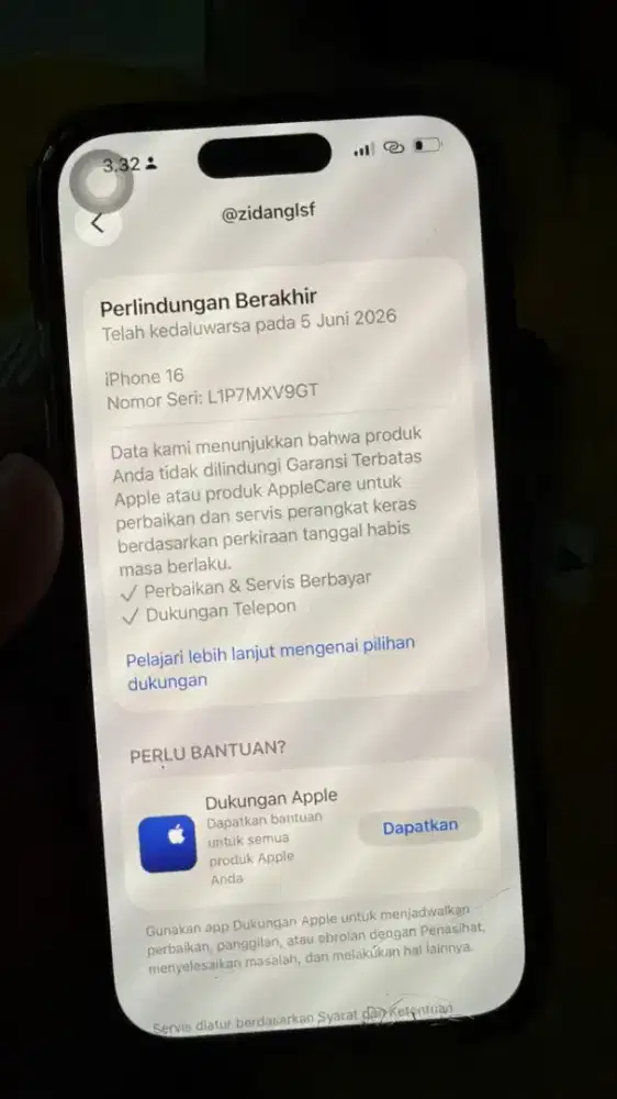 Iphone 16 256 resmi fullset mulus