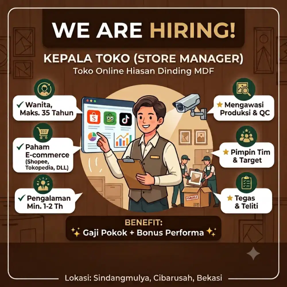 Dibutuhkan Segera Supervisor Produksi