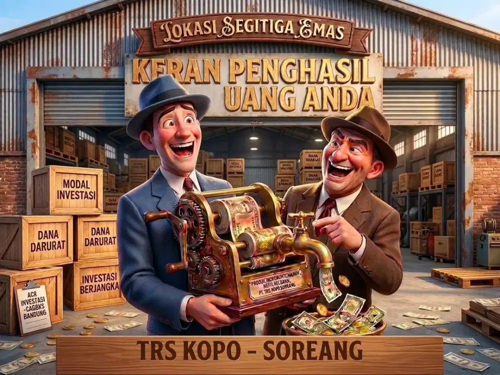 JUAL GUDANG BONUS RUMAH DAN RUKO DI SOREANG, KOPO, KABUPATEN BANDUNG.