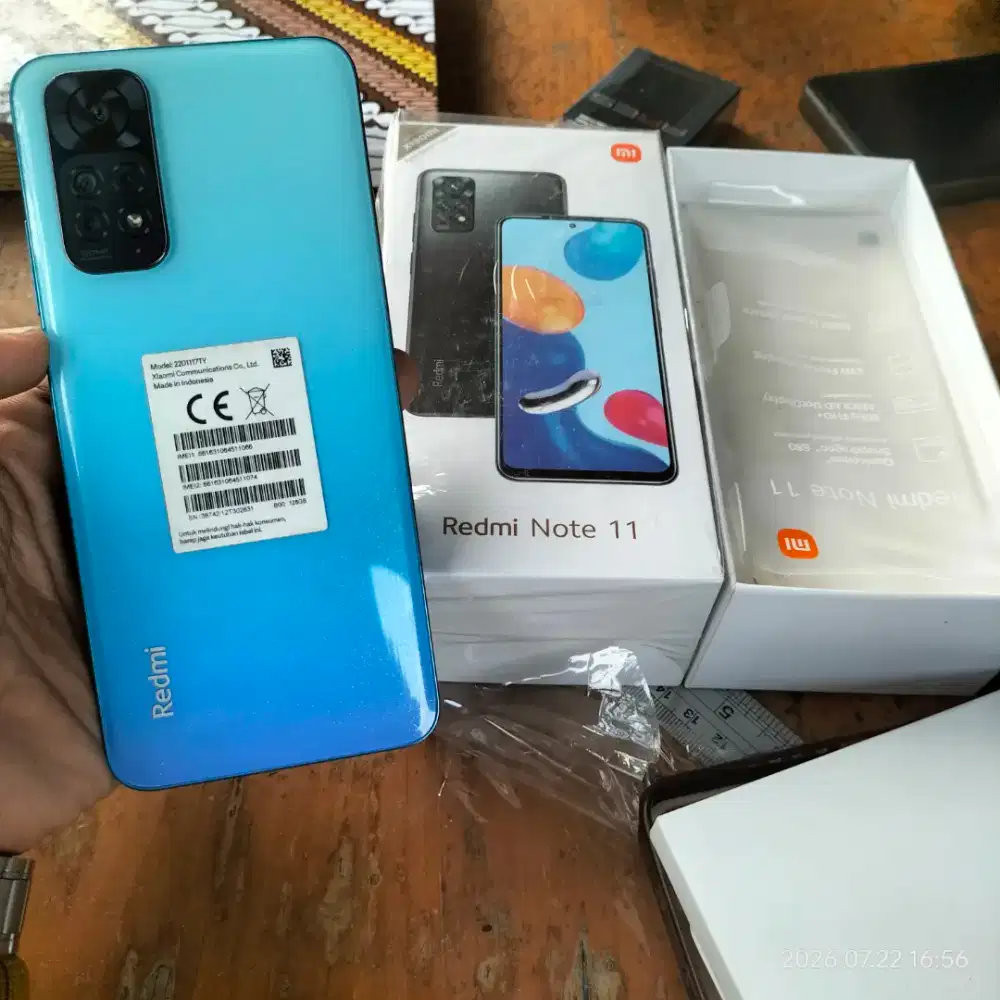 Redmi note 11 4/128gb fullset original mulus