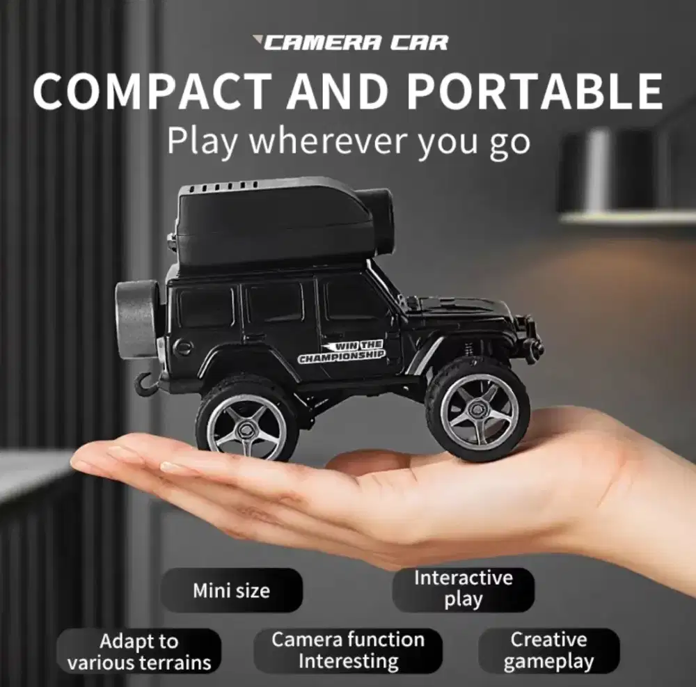 RC Mobil Offroad Mini Camera 1/64