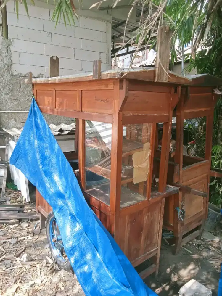 Gerobak kayu 2 gerobak