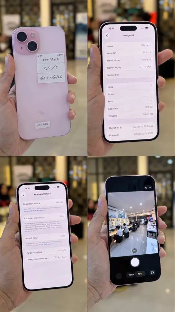 IPHONE 15 128GB SECOND ORIGINAL