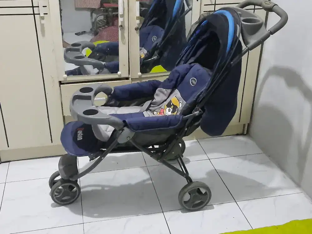 kereta dorong bayi (stroller) roda tiga merek Pliko Boston
