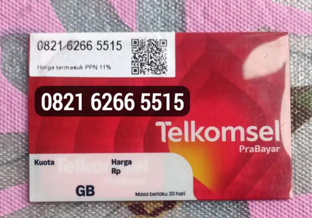 Kartu Telkomsel Nomor Cantik Rapi (Kuota 3 GB)