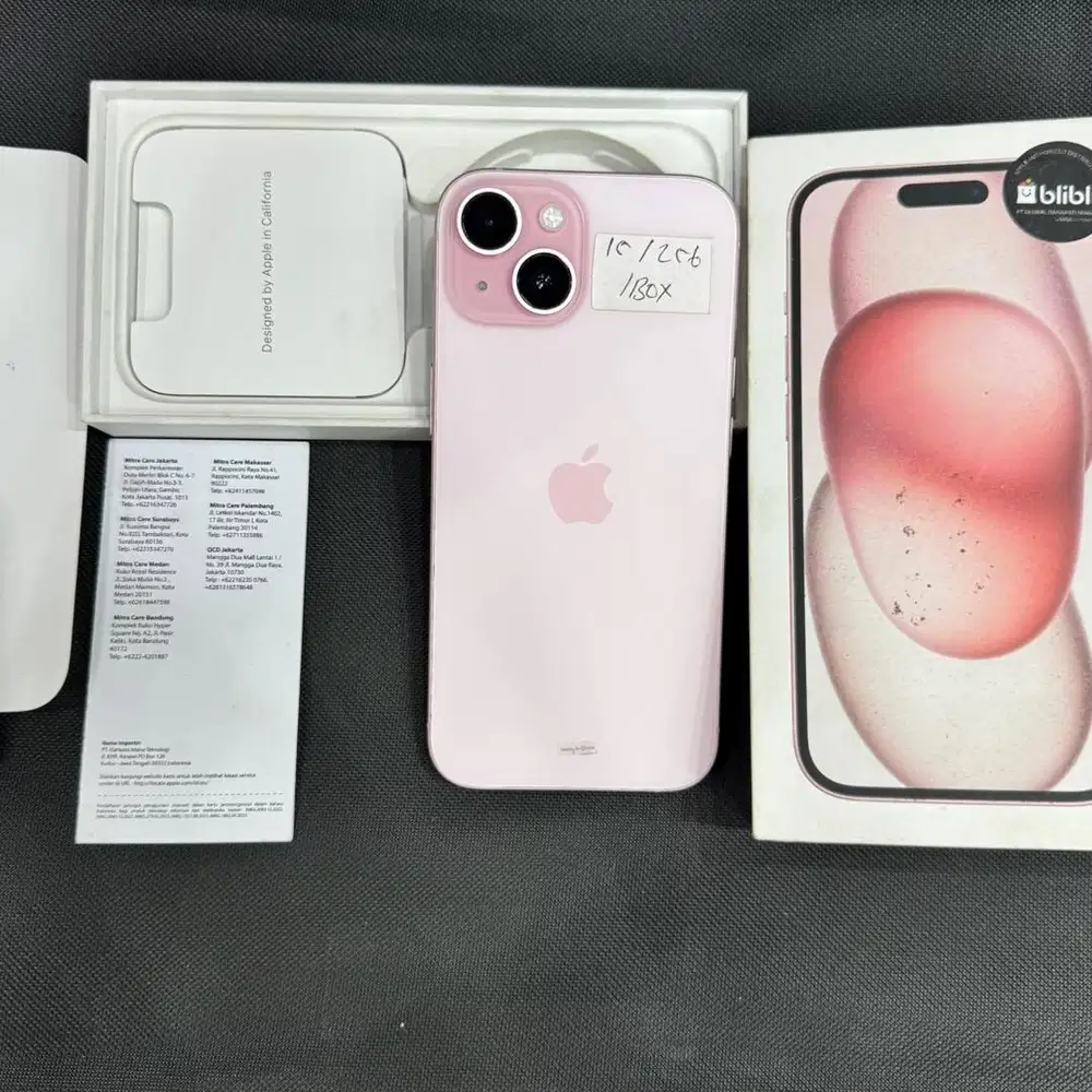 iphone 15 256gb resmi ibox mulus fullset original bergaransi no minus