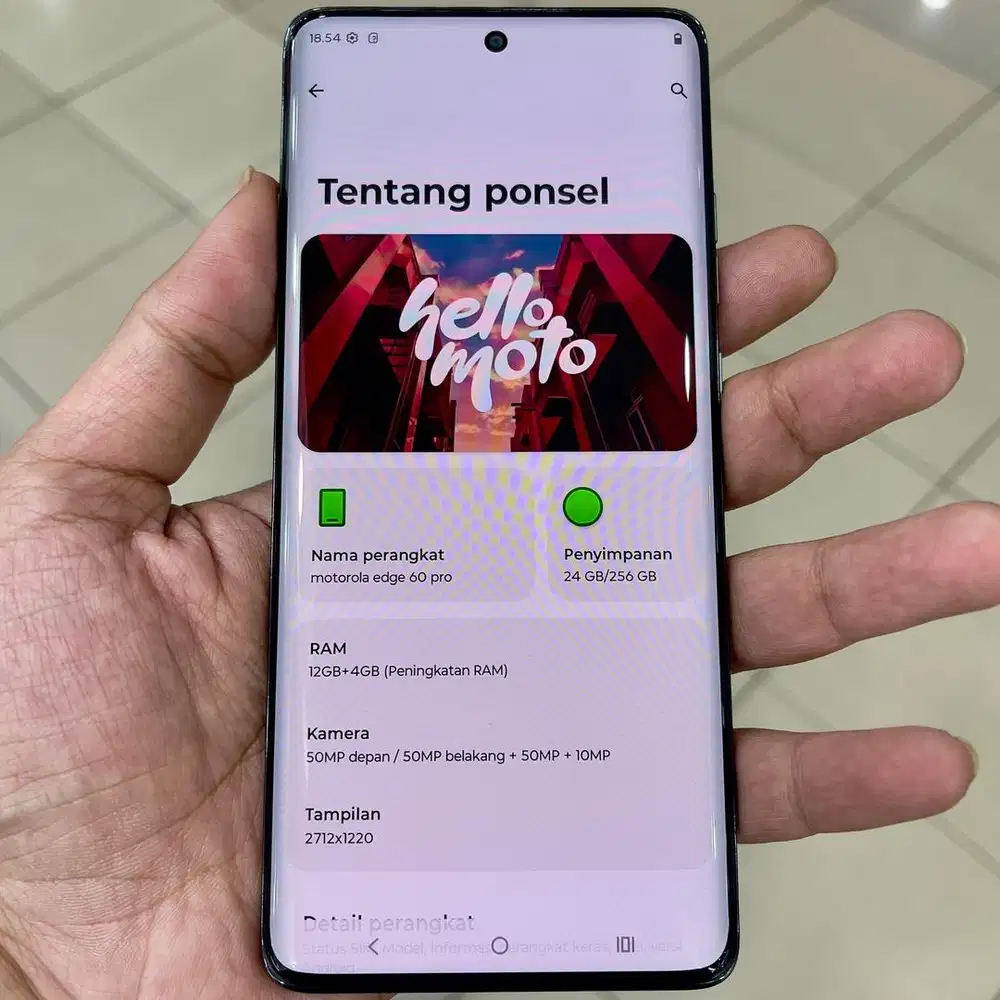 Motorola edge 60 pro ram 12 / 256 resmi fullset original