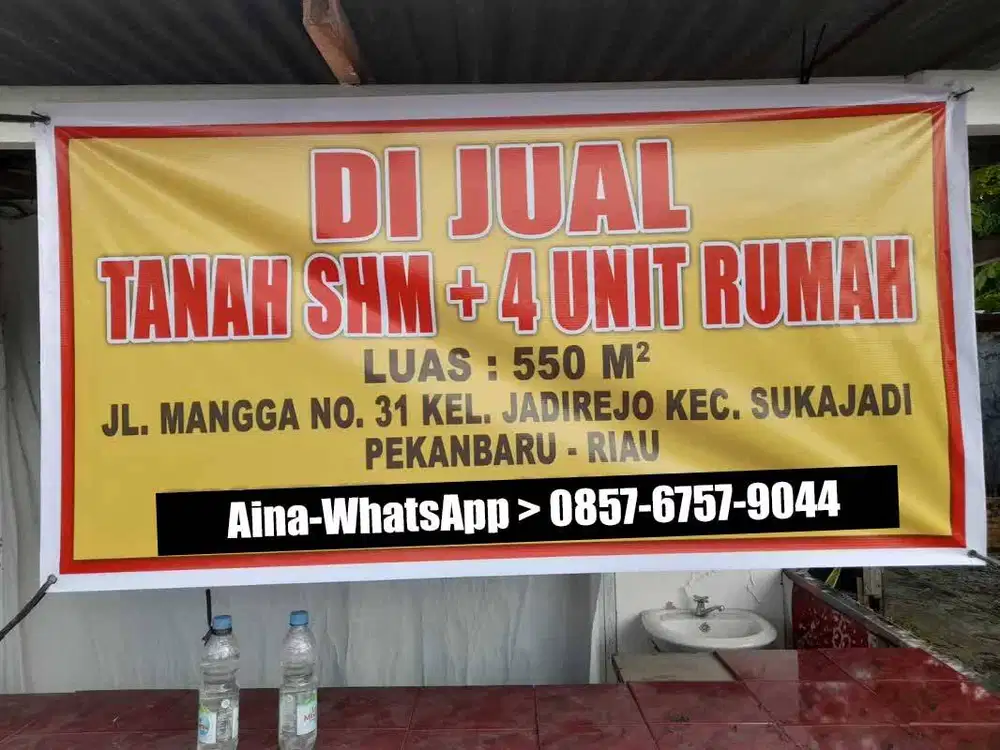 DIJUAL TANAH SHM + 4 UNIT RUMAH