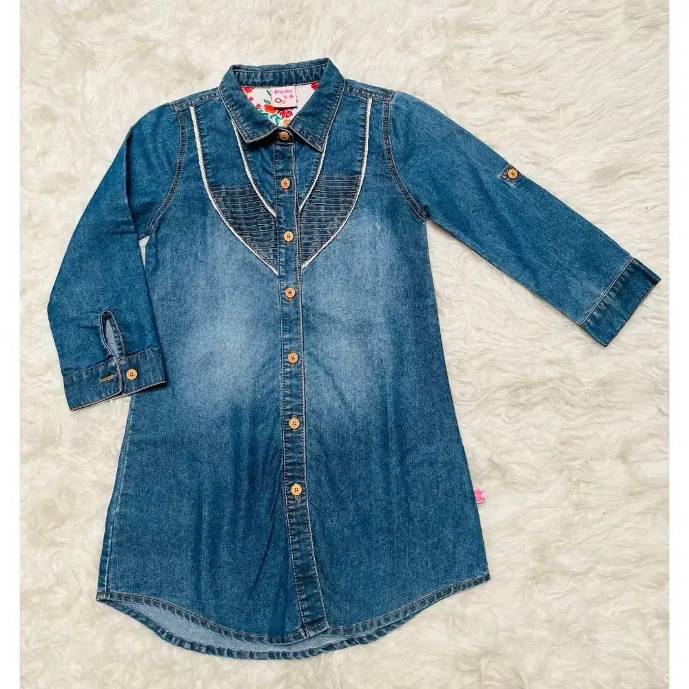 Dress Anak Denim 4-7thn