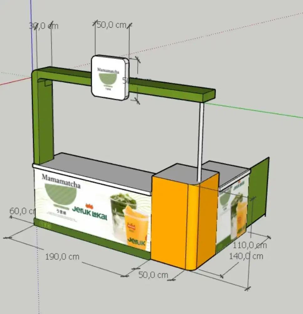 Di jual meja booth F & B