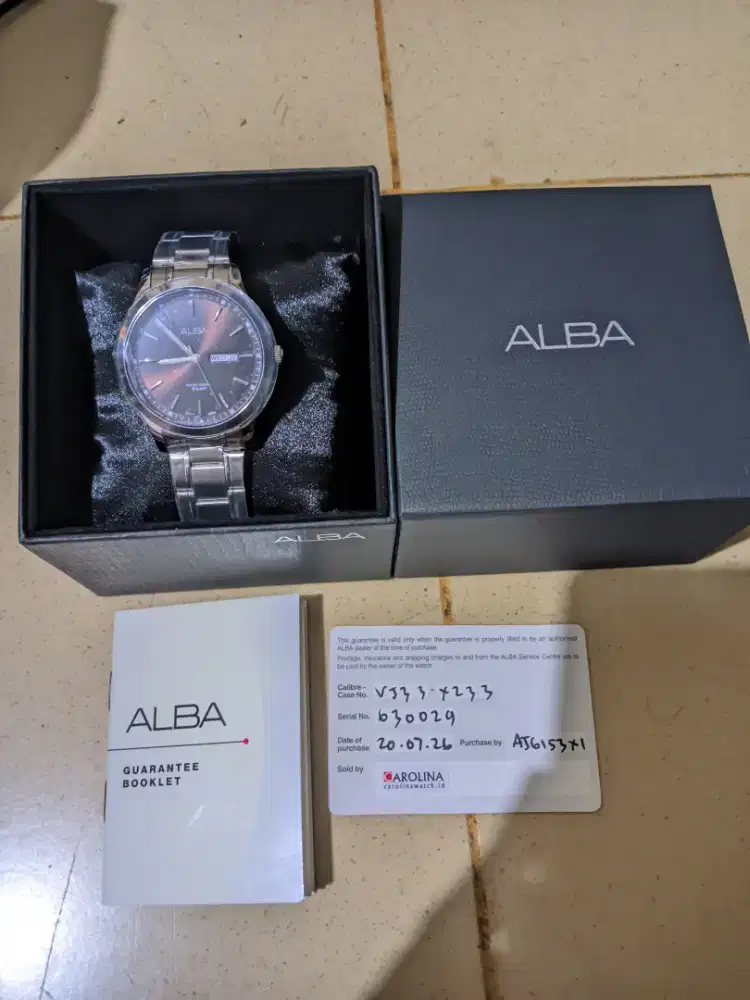 Jam tangan alba prestige AJ6153X1 coklat